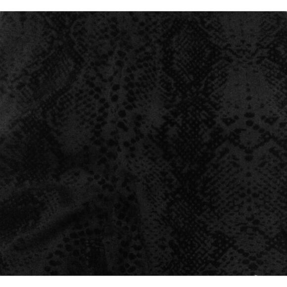 NWT David Lerner Womens Black Velvet Snake Print Textured Leggings Size Large - Picture 9 of 9